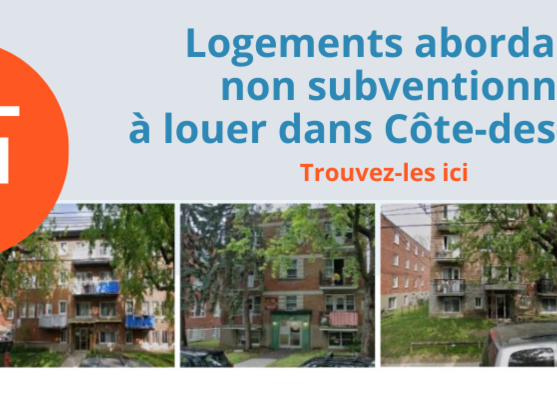 Logements abordables non subventionnés à louer
